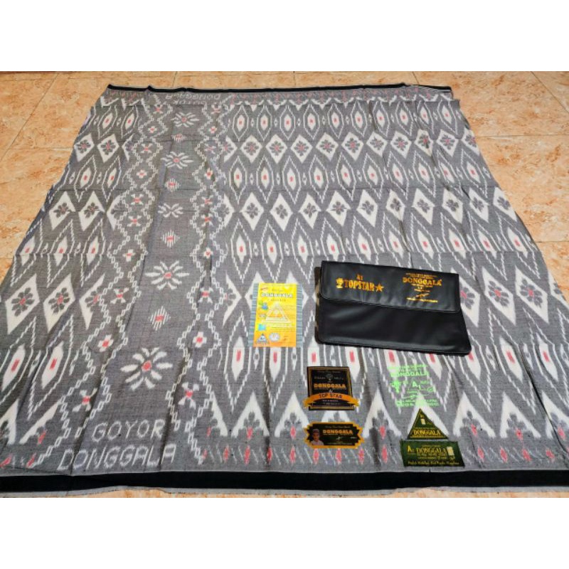 Sarung DONGGALA GOYOR Jahit Tengah Lengkap Tas Terbaru Terlaris