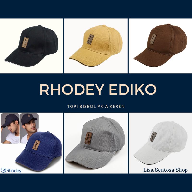 [BISA COD] TERMURAH Rhodey EDIKO Topi Baseball Golf Logo Ediko Sport Fashion