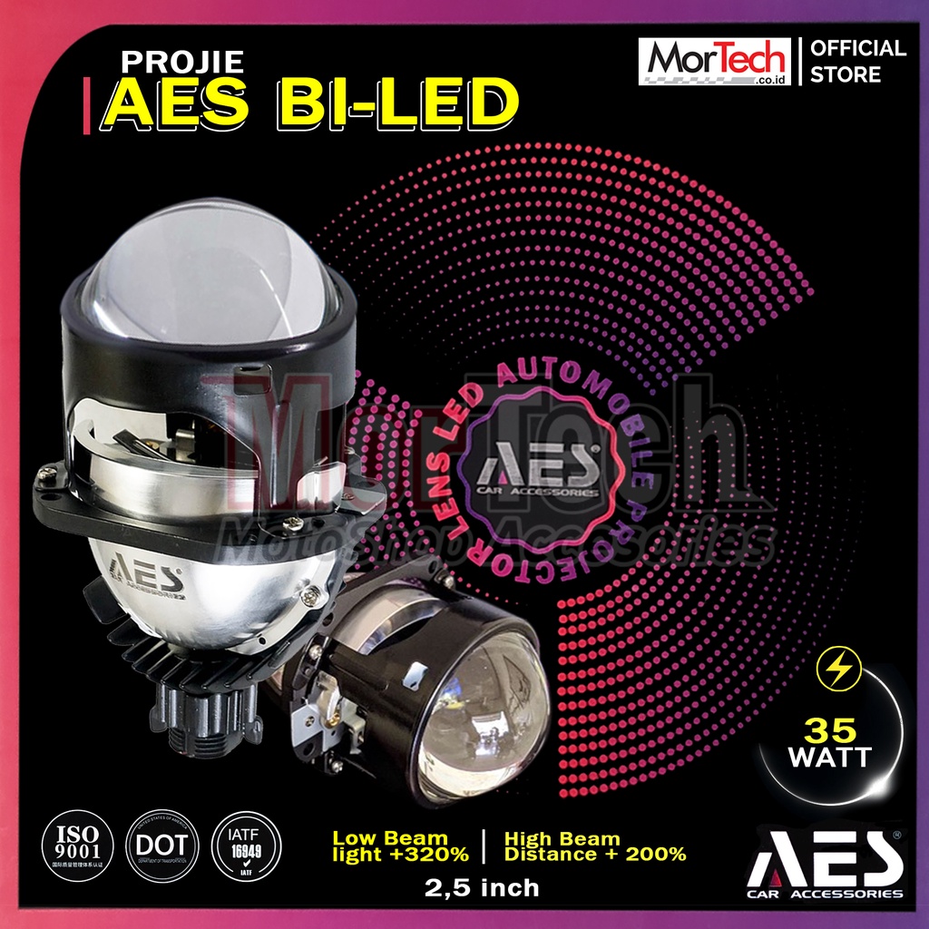 Projie Bi-LED BiLED AES Turbo SE Experience 2,5 inch Bluelens Upgrade 60Watt / WST GEN 2 35 Watt Plu