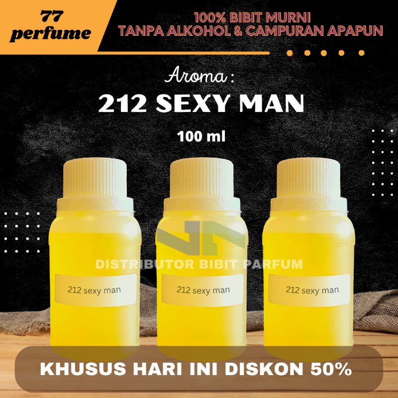 BIBIT PARFUM MURNI 212 SEXY MAN MEN BIANG MINYAK WANGI REFILL FARFUM ASLI NON ALKOHOL DAN TANPA CAMP