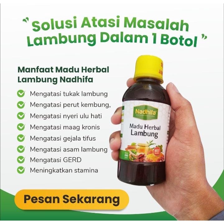 Madu Herbal Pengobatan Lambung Nadhifa