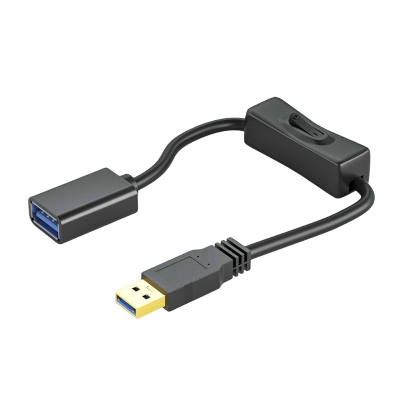 Gro USB3 0kabel Ekstensi Dengan Saklar USB Male to Female Extender Cord Data Sync Line Untuk Kipas USB Lampu Meja LED