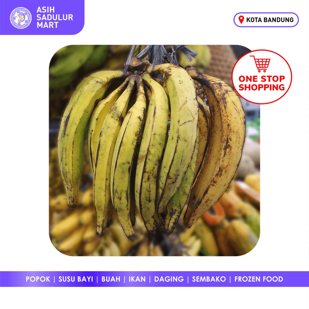 Pisang Tanduk 1 Sisir Promo Bandung | Asih Sadulur Mart