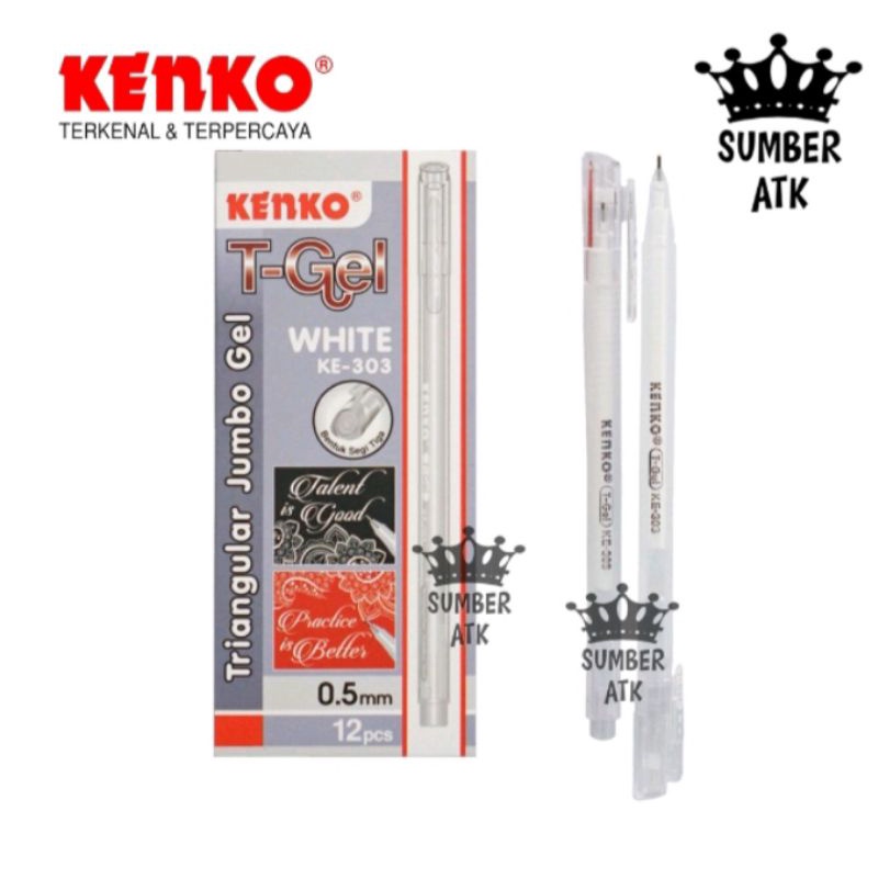 

Kenko Gel Pen White KE- 303 0.5 mm