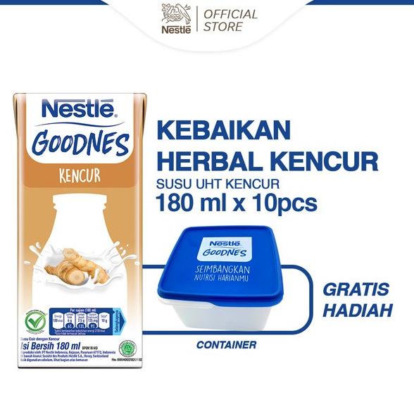 

Nestle GOODNES Susu UHT Rasa Kencur 180ml x 10pcs Gratis Hadiah