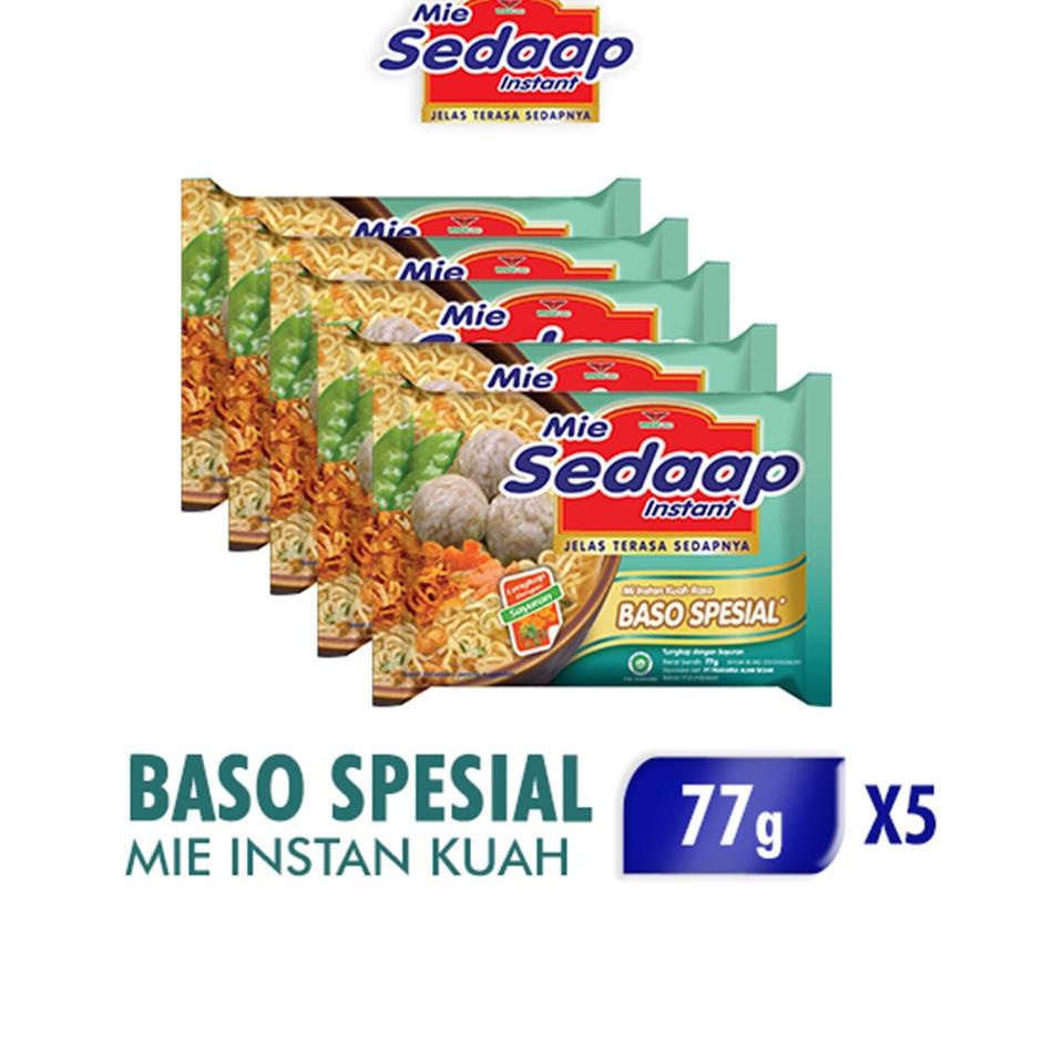 

⇚ Mie Sedaap Baso Special 77gr x5 ↭