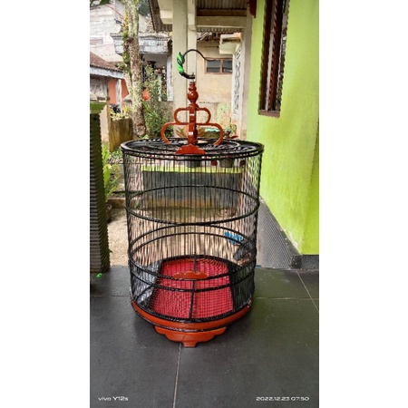 sangkar murai kayu jati ruji fiber