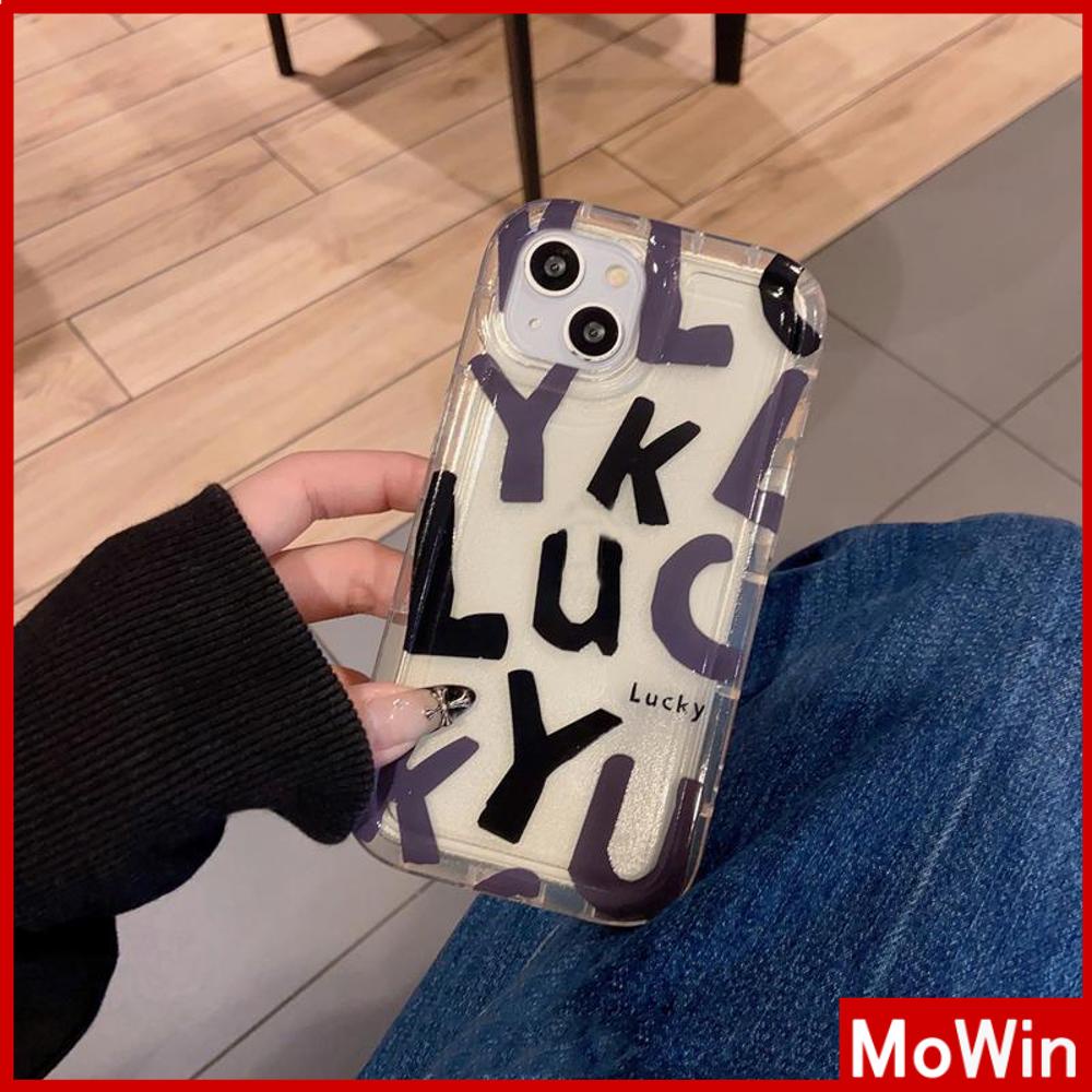 For iPhone 14 Pro Max iPhone Case Clear Case TPU Soft Case Airbag Reinforced Shockproof Simple Letters Compatible with iPhone 13 Pro Max iPhone 12 Pro Max 11 7Plus 8Plus 6Plus XR