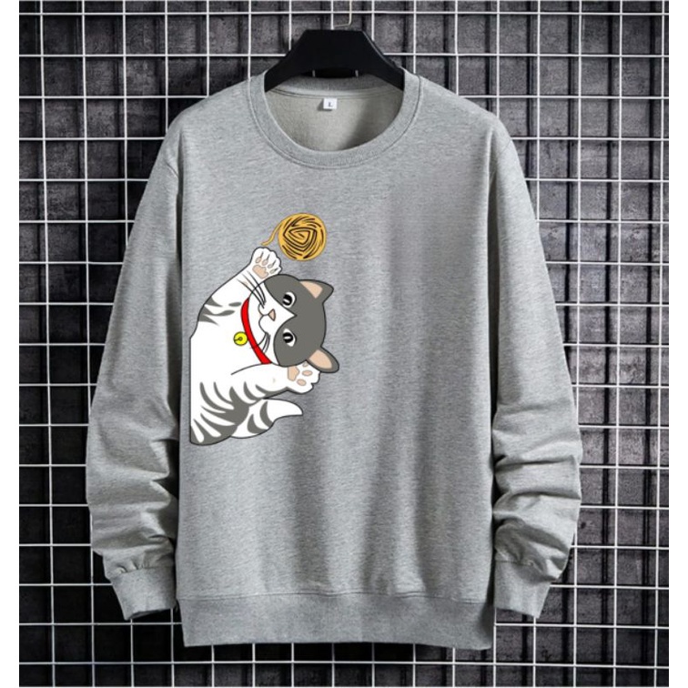 COD/DS/BAJU SWEATER KUCING SAMPING (M-L-XL)