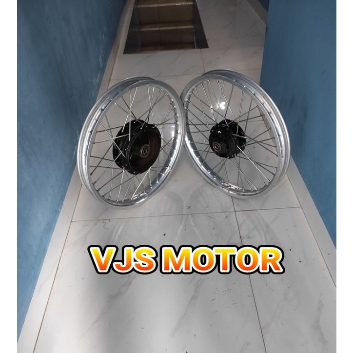 Pelek Velg pariasi jari jari 1 set depan blakang JUPITER Z Burhan ORI ASLI YAMAHA