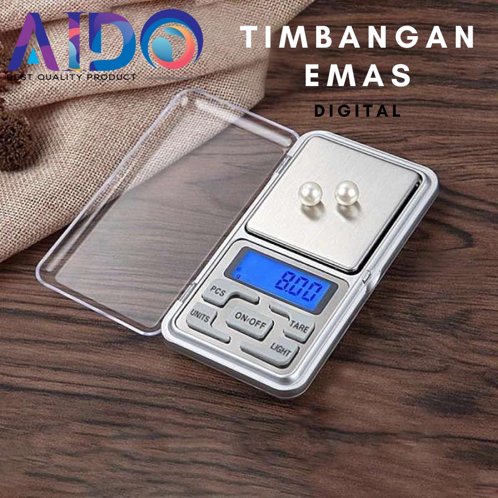 TIMBANGAN SAKU EMAS / TIMBANGAN DIGITAL MINI KAPASITAS 0.1G/500G INCLUDE BATERAI / TIMBANGAN EMAS