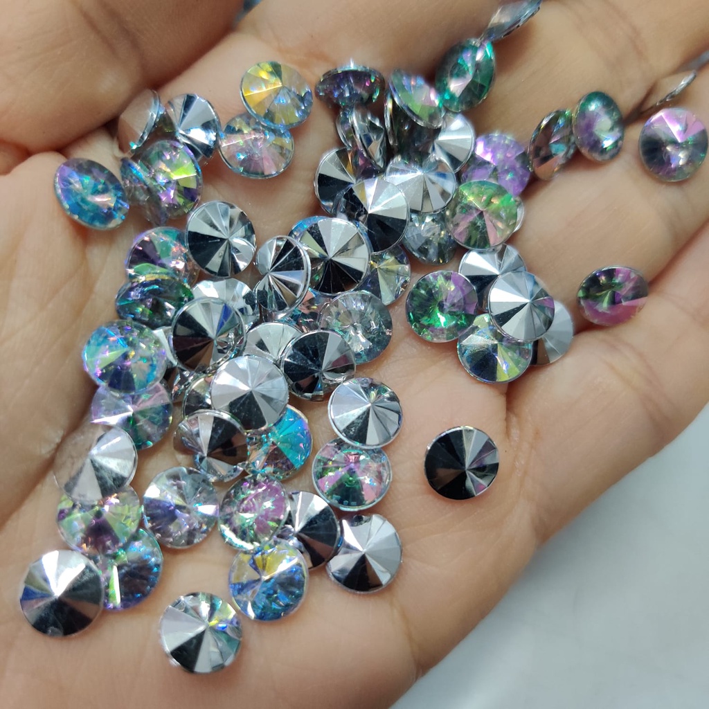 [Per Bks] Mote Diamond AB Akrilik TEMPEL / Payet Batu Berlian Kristal Bulat