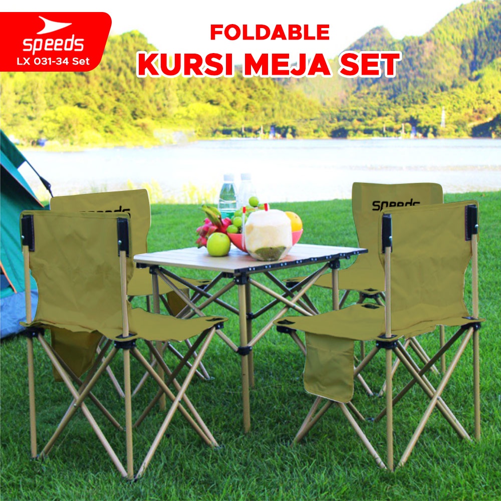 Jual Speeds Set Kursi Lipat Kursi Malas Folding Chair Fold Table Meja