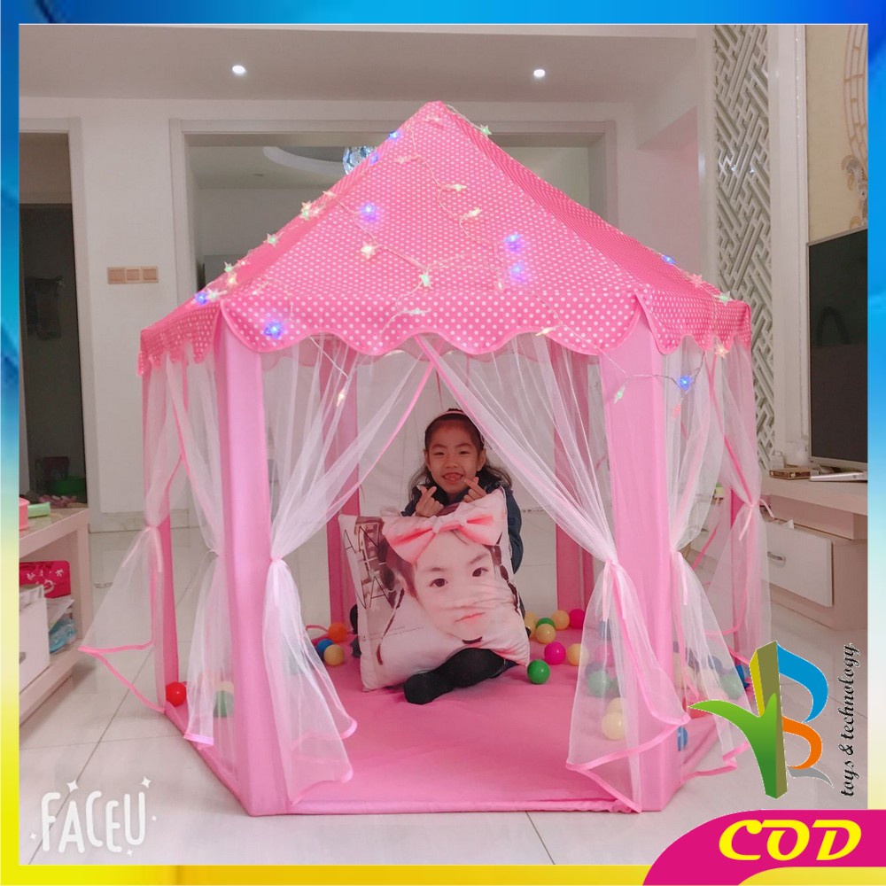 RB-M130 Tenda Mainan Anak Tenda Princess Model Rumah Tenda Castle Anak Mainan Rumah Rumahan Anak