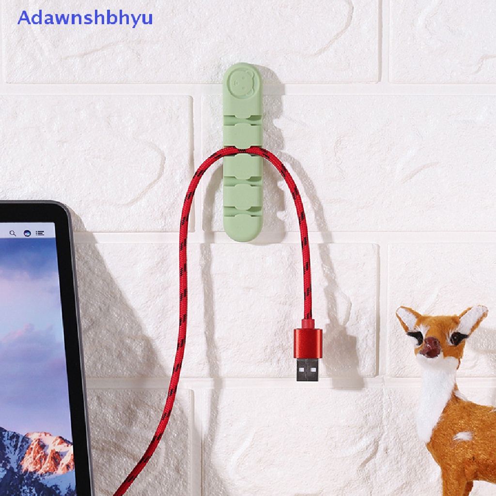 Adhyu Klip Holder Organizer Kabel 6 Lubang Untuk Desktop Cord Organizers Management ID