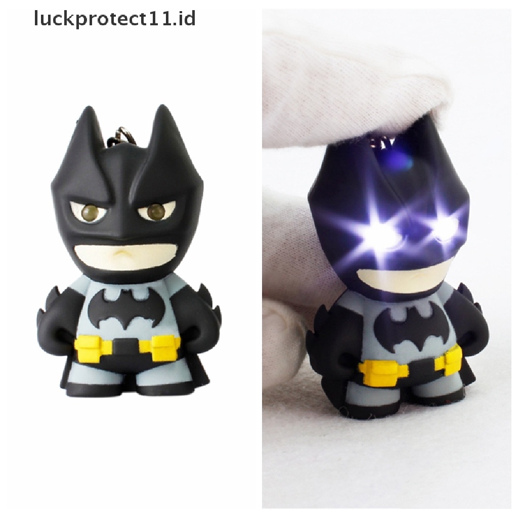 /Fashion Hot// Fashion// New arrive Batman keychain Gantungan Kunci Led Dengan Suara Senter Keren keyrings.