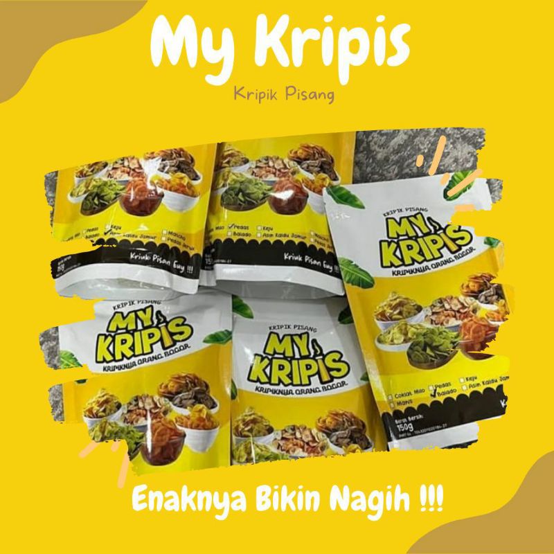 

Paket My Kripis Sweetie (4Varian Rasa) Cokelat Milo, Matcha, Manis, Keju