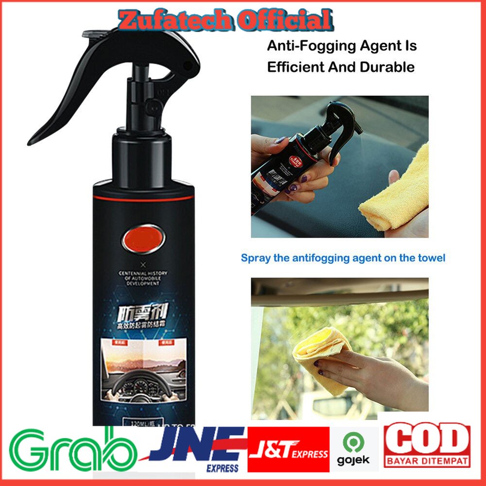 Trueful Car Windshield Coating Hydrophobic Liquid Anti Fogging Agent Spray 120ml - B7 - Black