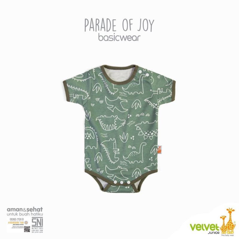 Velvet Jumper Segitiga Parade Of Joy (3 pcs)