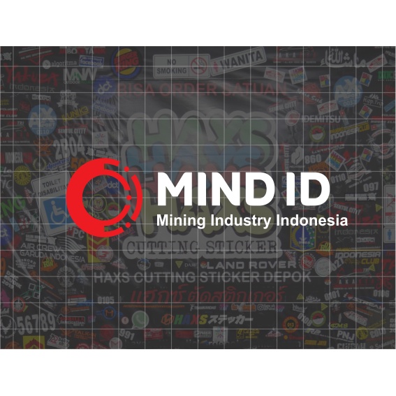 Cutting Sticker Mind Id 10 Cm Untuk Motor Mobil - Putih