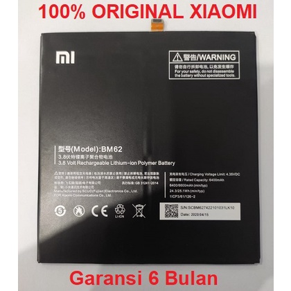 Baterai Battery XIAOMI Mi Pad3 Mi Pad 3 BM62 Original