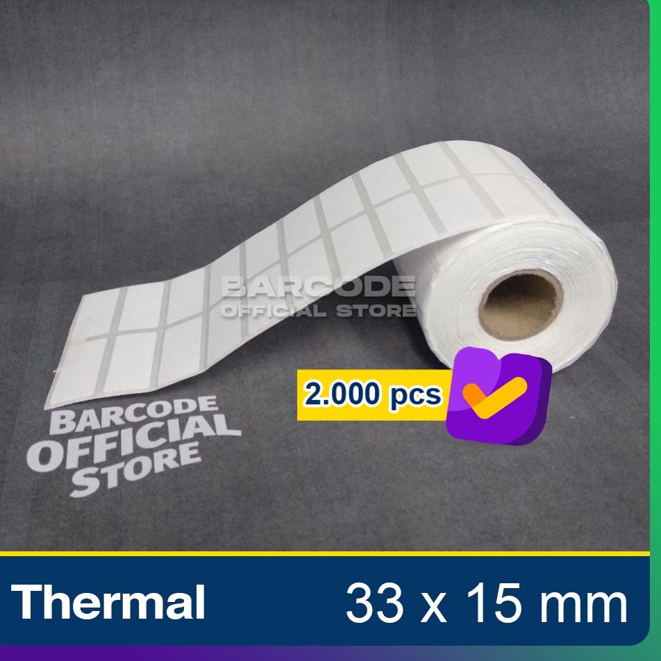 

[PRODUK ECYZT] Label Thermal 33x15mm - 33x15 - 33 x 15 mm (2 LINE) Kertas Sticker Receipt Printer Barcode Xpinter GYR