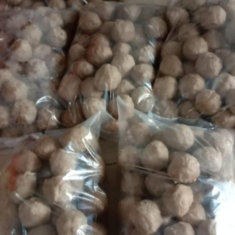 Jual Pentol Bakso Sapi Mix Ayam Kemasan 500g Frozen Shopee Indonesia