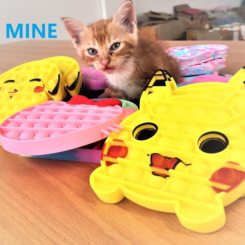 Promo Oppolia Pop it Pika Mainan Pop it Rainbow Jumbo Popit Mainan Pop its 15 x 15 CM