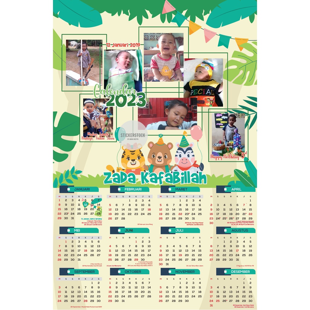 

KALENDER DINDING | CUSTOM WALL CALENDAR Ukuran 31 x 47 Cm