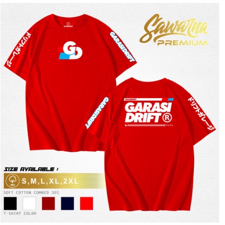 Varieta Black | Garasi Drift Merchandise KAOS BAJU RACING GARASI DRIFT LOGO KAOS DISTRO PRIA WANITA 