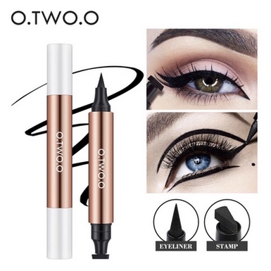 O.TWO.O Stamp Eyeliner Black Double Head Waterproof