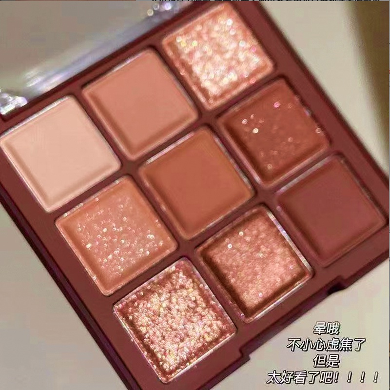 DIKALU Chocolate Matte Eyeshadow Korean Palette 9 Warna Matte XX004