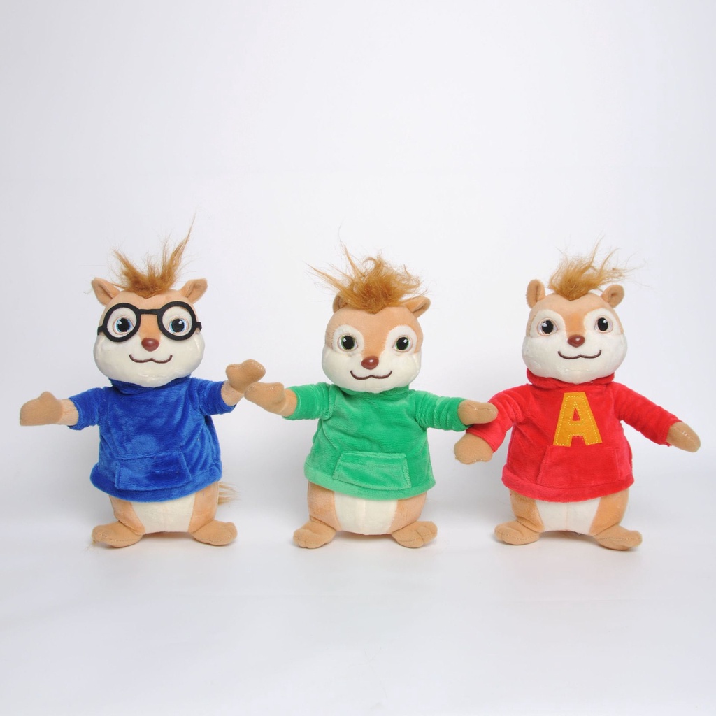 Alvin Dan 7.8in The Chipmunks Theodore Simon Plush Stuffed Animal Hadiah Boneka Mainan