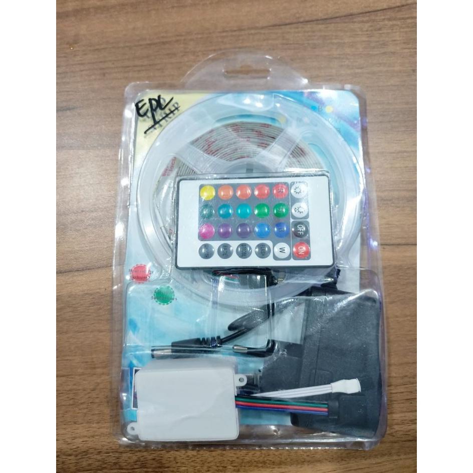 LAMPU LED STRIP + REMOTE / LED strip RGB warna warni 5 METER