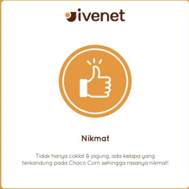 Ivenet Choco Corn 30gr | Snack Cemilan Sehat Bayi &amp; Anak