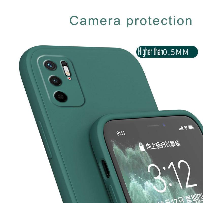 Casing Silikon Cair Baru Untuk Huawei Y7a P smart 2021kamera Pelindung Penutup Belakang Tepi Lurus