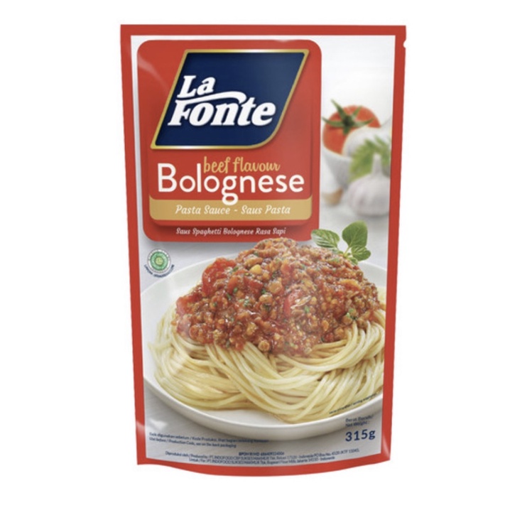 

Saos Bolognese La Fonte 315 gr / Lafonte pasta sauce saus bolognaise bolognese 315gr siap saji