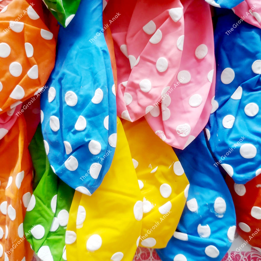 MURAH!!! Balon Polkadot Pesta Ulang Tahun HARGA ECERAN