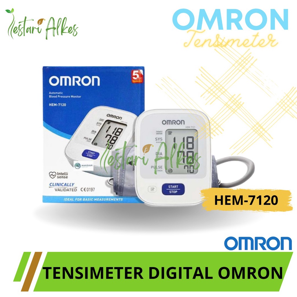 Tensimeter Digital Omron HEM 7120 / Digital Blood Pressure Monitor Garansi 5 Tahun