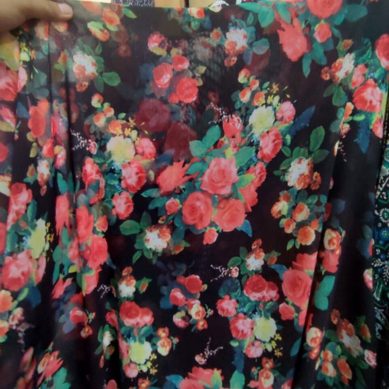 Kain Ceruty Motif | bahan Ceruti motif Anggun dzc  | bahan outer , blouse, gamis