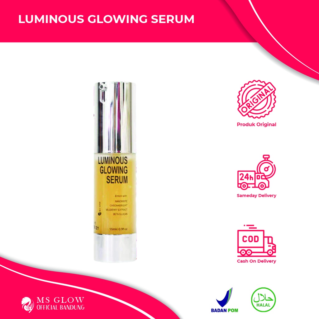 Luminous Serum Ms Glow / Pelembab Wajah Termurah Berkualitas Premium - By Msglowofficialbandung