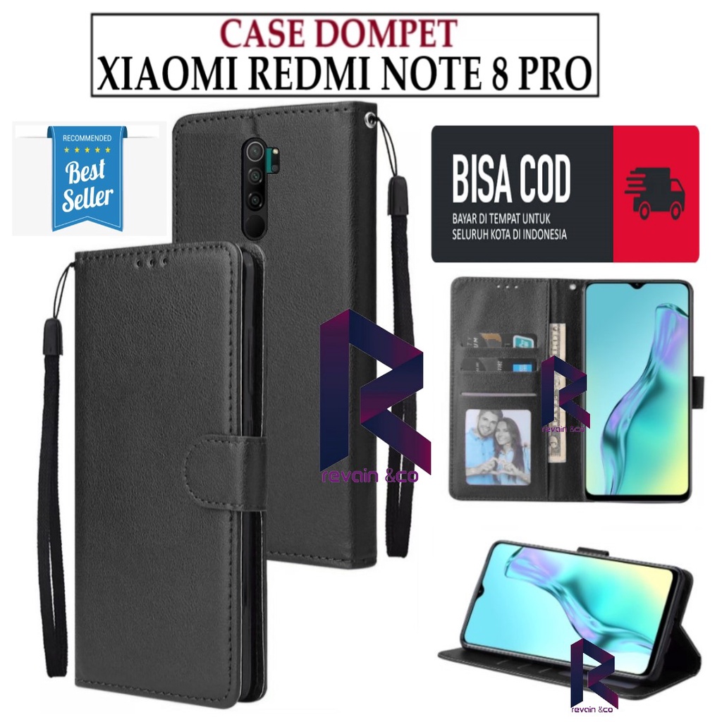 CASE XIAOMI REDMI NOTE 8 PRO FLIP WALLET LEATHER KULIT PREMIUM SARUNG BUKA TUTUP KESING HP FLIP CASE XIAOMI REDMI NOTE 8 PRO