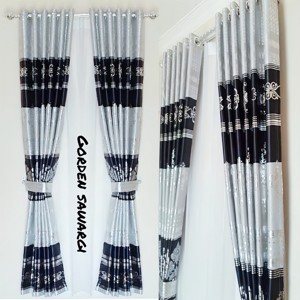 Gorden murah ruang tamu import model terbaru/Gorden bagus dan mewah import/Tirai panjang blackout mo