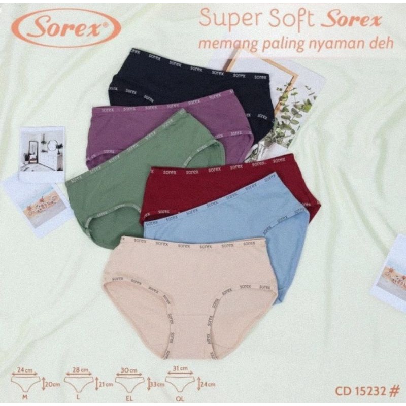 Sorex Celana Dalam Midi Super Soft 15232 - CD Pakaian Dalam Wanita