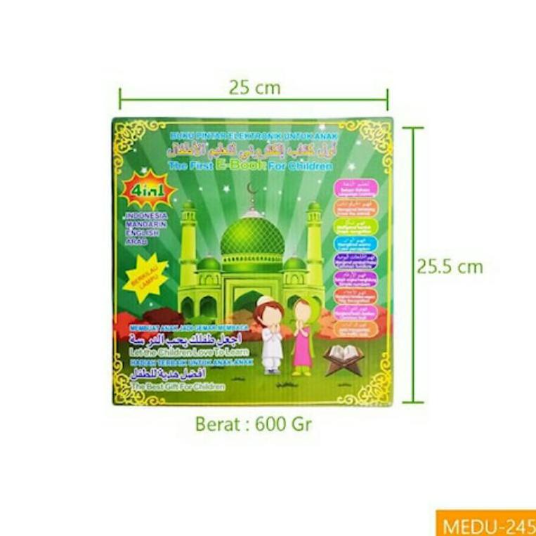 (No(A29G)✓) Mainan Edukasi Anak Usia 1 2 3 4 5 tahun Buku Anak Suara Muslim E book Bahasa murah