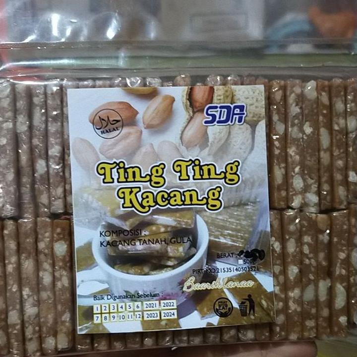 

◀ Ting ting kacang SDA 500gr cemilan lebaran kembang gula kacang bukan ting ting jahe bukan permen ㅖ