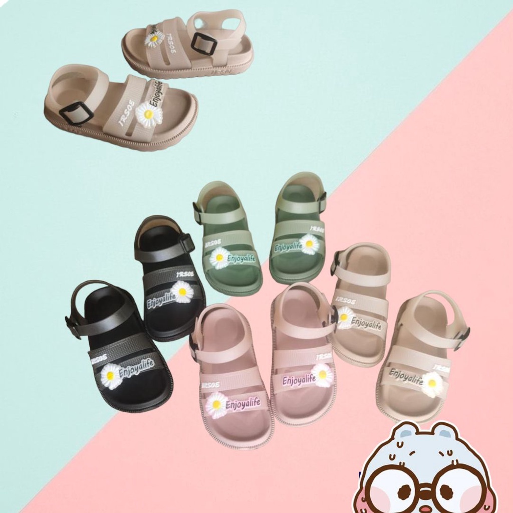 Sandal Tali Gunung Anak ENJOYLIFE / IROSE Bunga Jelly