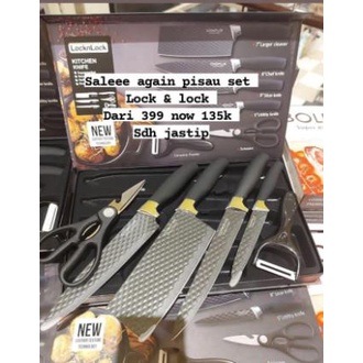 Set Pisau isi 6 Lock n Lock Hitam