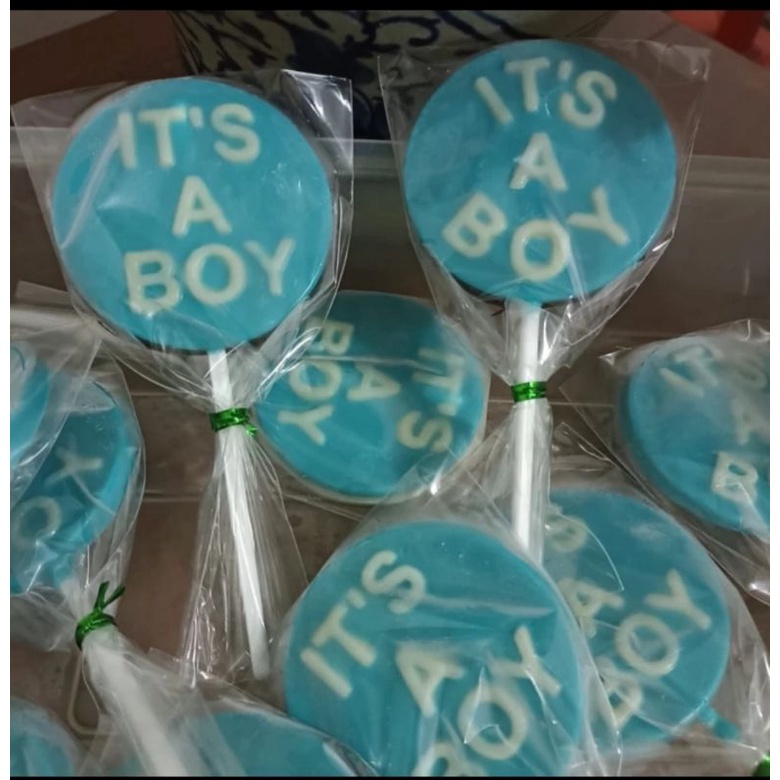 

cokelat lolipop its a boy dan its a girl/stick cokelat