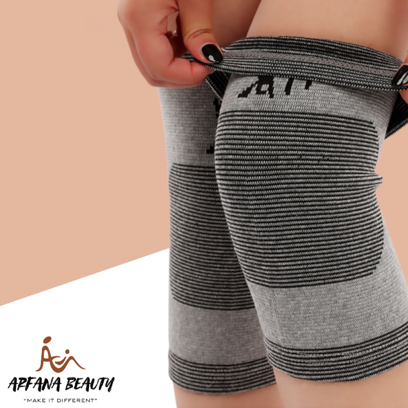 Deker Kaki Anti Rematik Korset Lutut Bahan Serat Arang DEKER BAMBOO Ukuran 15x24 Cm CHS-0503